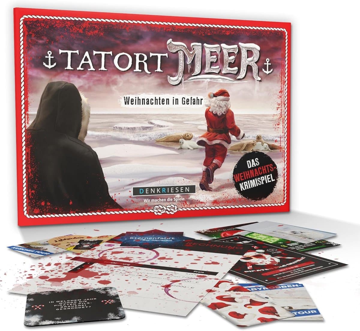 Kerstmis Misdaadspel - Raadsel Spel - Spannende Spelavonden - Realistische Misdaadzaak - 1-5 Spelers - White — afbeelding 1