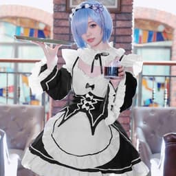 Dailygoods- Maid Outfit Elegant Design - Cosplay Anime - Kamermeisje Kostuum - Rollenspelset - Jurk met Accessoires - Verkrijgbaar in M/L/XL — thumbnail 3