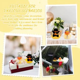 Bruidspaar Figuren - Koppels Cadeau - Bruiloft Decoratie - Compleet met Geschenkdoos - 25 x 15 x 5 cm - Wit — thumbnail 2