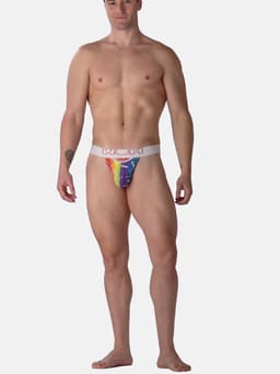 WOH heren microfiber G-string rainbow multi — thumbnail 4