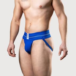 MM Sports The Original No. 10 Jockstrap 3 inch Multipack 1x Red + 1x Yellow + 1x Blue - MAAT XL - Heren Ondergoed - Jockstrap voor Man - Mannen Jock — thumbnail 5