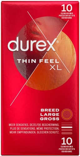 Durex Condooms Thin Feel XL - 4 x 10 stuks - Voordeelverpakking — thumbnail 5