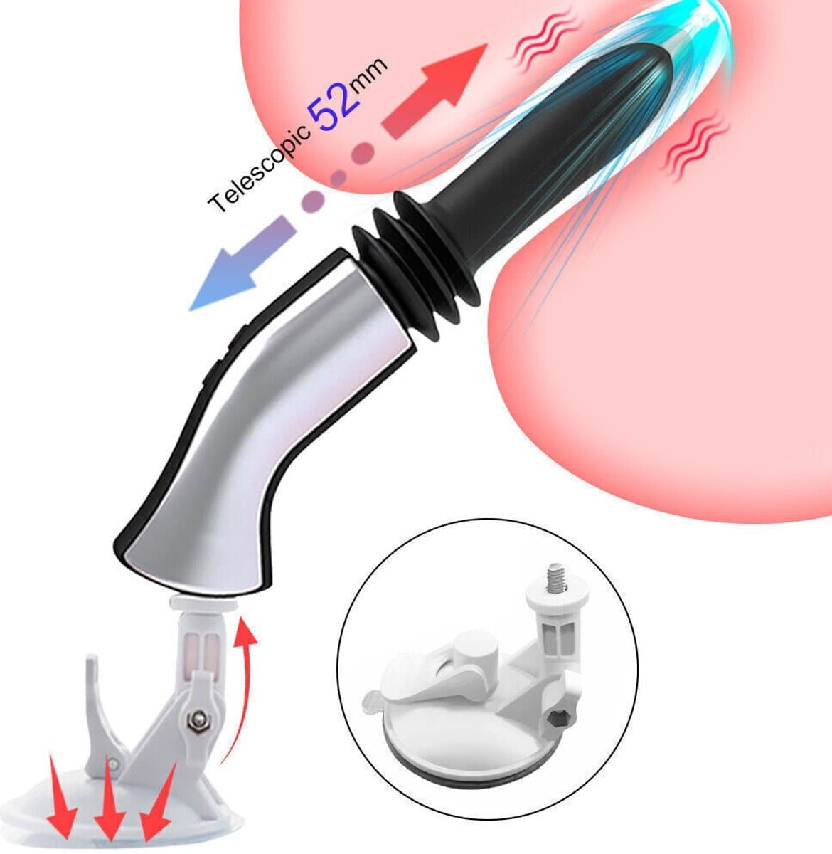 Voor-mannen-vrouwen-stotende-dildo-anale-vibrator-butt-plug-g-spot-massage-speelgoed — afbeelding 1