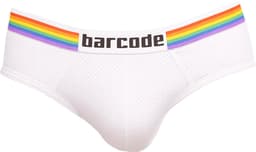 Barcode Berlin Backless Brief Pride White - MAAT S - Erotisch Heren Ondergoed - Slip voor Man - Sexy mannen Slip — thumbnail 5