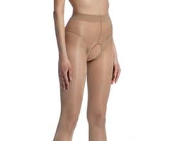 Panty open kruis - 20 Denier - Kleur: Beige - Maat: XXL - Model: Gloss - Merk: Amour