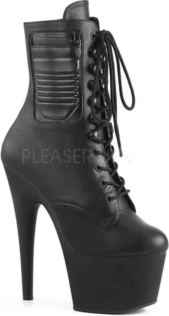 Pleaser Enkellaars -42 Shoes- ADORE-1020PK Zwart — afbeelding 1