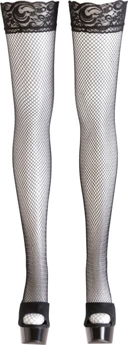 Cottelli Collection – Non Slip Net Kousen met Verleidend Ontwerp voor de Ondeugende Vrouw – Maat S – Zwart — thumbnail 5