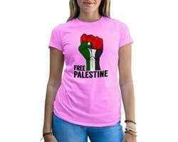 Dames T-Shirt Vrijheid Palestina Solidariteit Shirt
