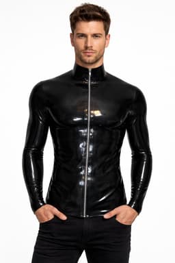 Latex rubber vest - 100% Latex - Lange mouwen - BDSM - Erotisch — thumbnail 1