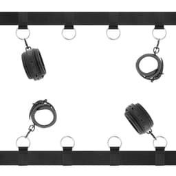 FETISH SUBMISSIVE BONDAGE | Fetish Submissive Luxury Bed Restraints Complete Set | Extreme BDSM | Bondage Games | Sex Toys for Couples | Sex Games — thumbnail 1