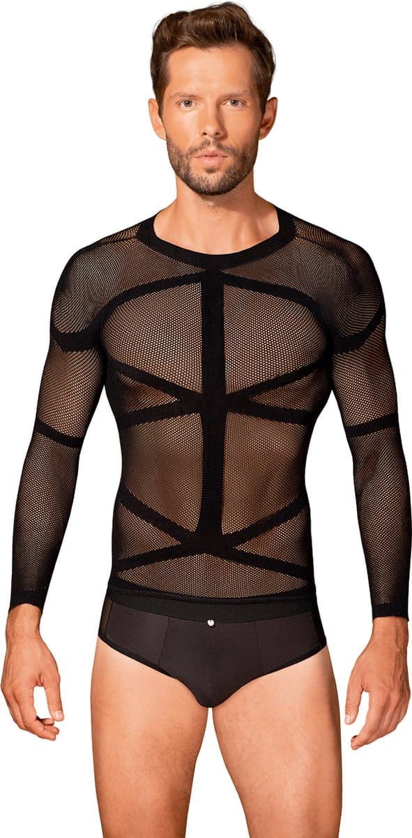 T SHIRT HOMME T101 NOIR T.U — afbeelding 1
