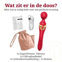 Superwomen® - Magic Wand Vibrator voor Vrouwen – Vibrator - Dildo - Clitoris Stimulator – G Spot - Sex Toys – Seks Speeltjes – Buigbaar – Stimuleert G Spot & Clitoris tegelijk — thumbnail 5
