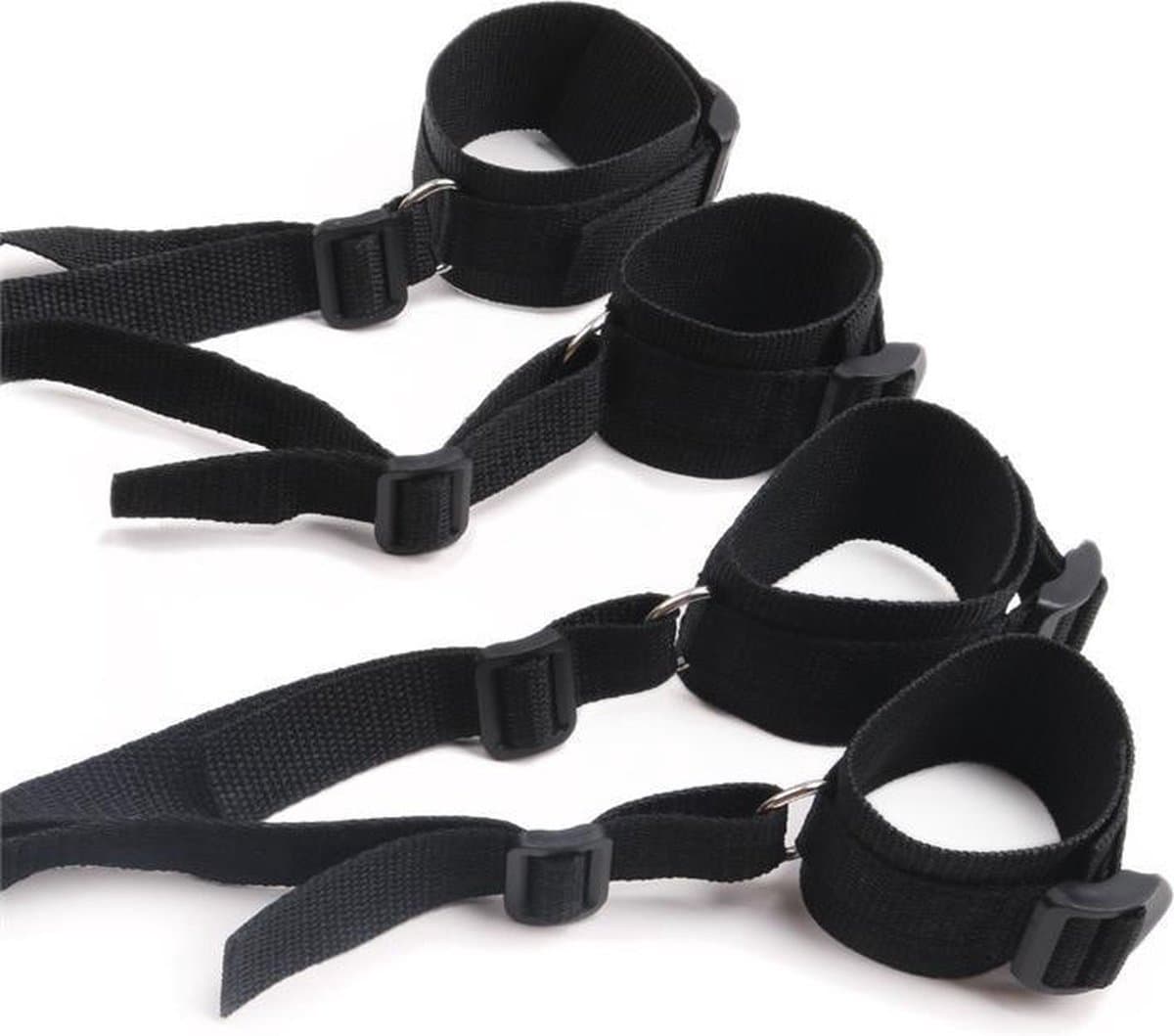 *** Spannende Handboeien Seks-BDSM-Terughoudendheid-Harnasbanden Bed bondage set - Discreet verpakt - Kinky- van Heble® *** — afbeelding 1