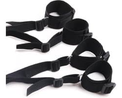 *** Spannende Handboeien Seks-BDSM-Terughoudendheid-Harnasbanden Bed bondage set - Discreet verpakt - Kinky- van Heble® ***