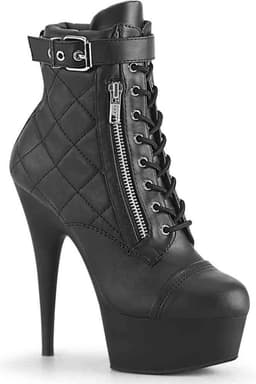 Pleaser - DELIGHT-600-05 Plateau Laarzen - US 11 - 41 Shoes - Zwart — thumbnail 1