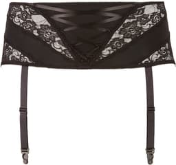 Cottelli Plus Size – Sexy Jarretel Gordel met Kanten Inleg voor een Onweerstaanbare Uitstraling – Maat XL - Zwart — thumbnail 5