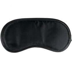 Zwart satijnen oogmasker