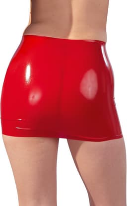 LateX – Latex Rok Korte Variant met Strakke Pasvorm voor Geile Uitstraling Maat 2XL - Rood — thumbnail 2