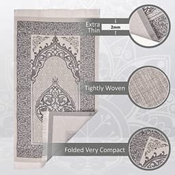 Islamitische geschenkset - Gebedspakket - Spirituele viering - Compleet met Yaseen boek - 27x27x3 cm doos - Grijs — thumbnail 2