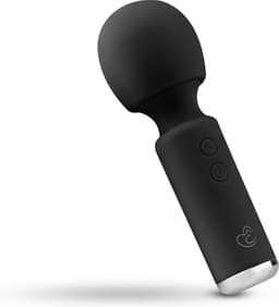 EasyToys - Mini Vibe Wand Vibrator - Oplaadbaar en Waterproof - Ook voor Massages - Wand Vibrator - Vibrator - Vibrators voor Mannen en Vrouwen - Sex Toys voor Mannen en Vrouwen - Vibrators - Zwart — thumbnail 1
