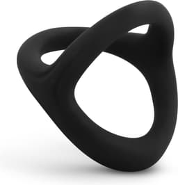 EasyToys - Flexibele Siliconen Cock en Balzakring - Zacht Siliconen - Cockring - Seksspeeltjes - Penisring - Cockringen - Cockring Vibrerend - Sex Toys voor Mannen - Zwart — thumbnail 3