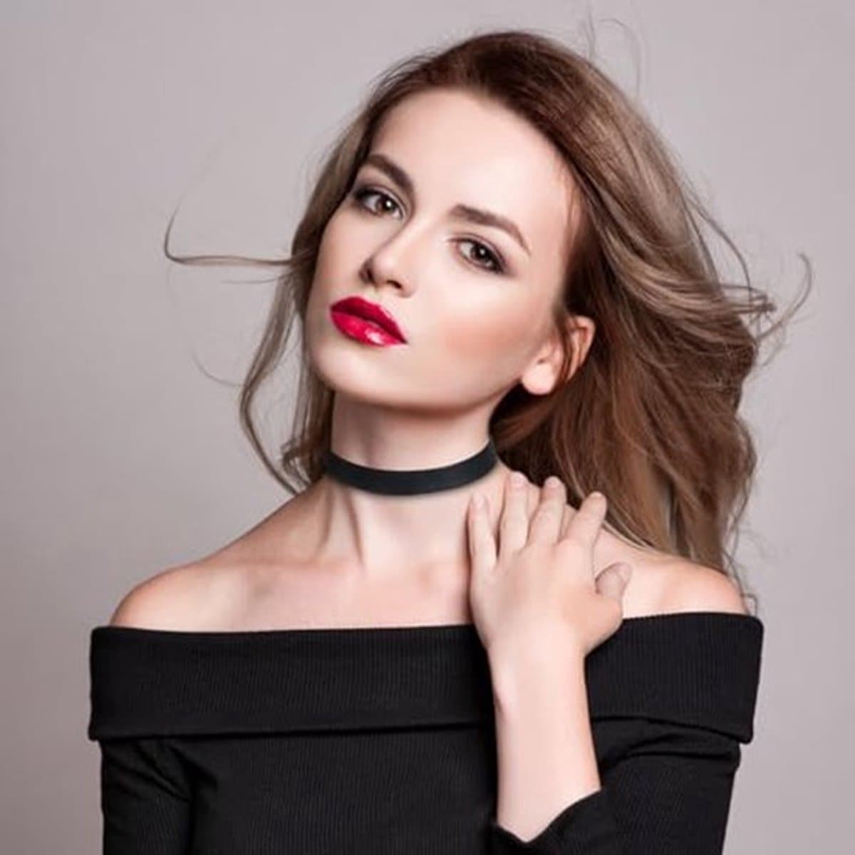 Zwarte leren kraag, brede kostuumketting voor vrouwen, choker, ketting, gothic punk ketting, verstelbaar, leer, choker, ketting, meisjes, kostuumketting, aansluitend, PU leer, koper — afbeelding 1