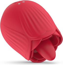Teazers - Roos Vibrator - Likken en Vibreren - Vibrators voor Vrouwen - Sex Toys voor Vrouwen - Vibrators - Clitoris Stimulator - Tong Vibrator - Rood — thumbnail 5