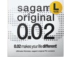 Sagami Original latexvrij condooms - L-size - 3 stuks