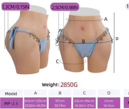 Siliconen vagina, siliconen billen- siliconen heupen- Vagina-broek-cosplay- travestie- crossdresser-bodysuit-big butt- 2850 gram — thumbnail 1