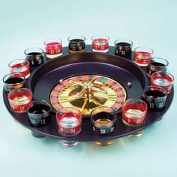 Shotjes Roulette Spel - Drinkspel met Draaiwiel en Glazen — thumbnail 3
