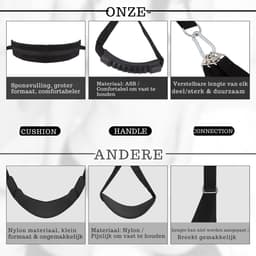 VIN® Sex Schommel - Sex Swing Extra Stevig – Seksschommel – Seksspeeltjes voor Koppel – Seks Schommel BDSM – Erotiek Toys - Sex Sling – Love Swing – Discreet Verpakt - Zwart — thumbnail 3