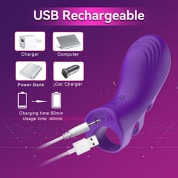 Oneay Vingervibrator met Vibratie – Clitoris- en G-Spot Stimulator – 10 Vibratiestanden – Vlindervormige Mini Vibrator – Seksspeeltje voor Vrouwen en Stellen — thumbnail 4