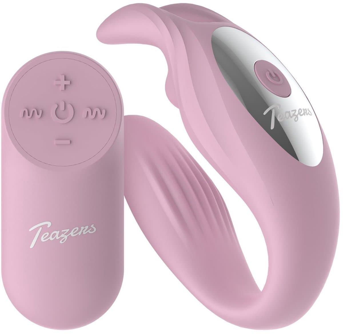 Teazers – Bunny Couple Vibrator met afstandsbediening – Roze — afbeelding 1