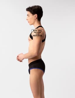 Barcode Berlin Mesh Brief Sicile Black-Blue - MAAT XL - Erotisch Heren Ondergoed - Slip voor Man - Sexy mannen Slip — thumbnail 2