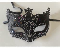 Kant Masker Zwart – Carnaval - Halloween Masker - spin masker - masker spin - venetie masker - masker voor bal - gala masker - festival masker - masker – carnaval - kantmasker vrouwen - klassenfeest - Bal masker - Party Maskers - carnaval