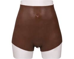 XX-DreamToys - Ultra Realistische Bodysuit Male-to-Female - Drag Queen - Vrouwentorso met Vagina - Bruin S