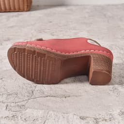 Elegante Dames Sandalen met Lage Blokhak en Open Teen - Verstelbare Zomerschoenen — thumbnail 3