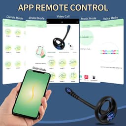 Satin touch® - Luxe Prostaat Vibrator - Anaal Vibrators voor mannen - Cockring - Met app te bedienen – Prostaat Stimulator – Sex toys voor mannen - Zwart - Sex speeltje — thumbnail 5