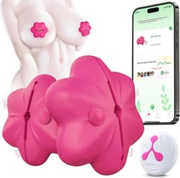 Daity Tepelvibrator - vibrerende tepelklem - 10 vibratiestanden x 3 instelbare intensiteiten - APP-afstandsbediening - seksspeeltje voor volwassenen - seksspeeltje voor vrouwenkoppels - seksproduct — thumbnail 1