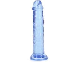 Shots - RealRock REA150BLU1 - Straight Realistic Dildo Suction Cup - 6'' / 14,5 - Blue