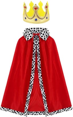 MTTProducts - King Queen Kostuum - Halloween Kostuum - Luxe Rood - Role Play Outfit - Perfect voor Feestjes en Toneel - Unisex — thumbnail 1