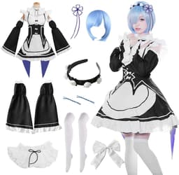 Dailygoods- Maid Outfit Elegant Design - Cosplay Anime - Kamermeisje Kostuum - Rollenspelset - Jurk met Accessoires - Verkrijgbaar in M/L/XL — thumbnail 1