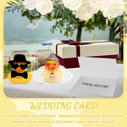 Bruidspaar Figuren - Koppels Cadeau - Bruiloft Decoratie - Compleet met Geschenkdoos - 25 x 15 x 5 cm - Wit — thumbnail 3