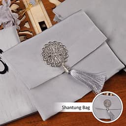 Islamitische geschenkset - Gebedspakket - Spirituele viering - Compleet met Yaseen boek - 27x27x3 cm doos - Grijs — thumbnail 3