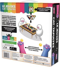 Asmodee - Het spel van de CAT-TAPULTES - Sfeerspel voor kinderen vanaf 7 jaar - Actiebordspel - Box dient als speelbord - 2 spelers - 15 minuten - Exploding Kittens — thumbnail 3