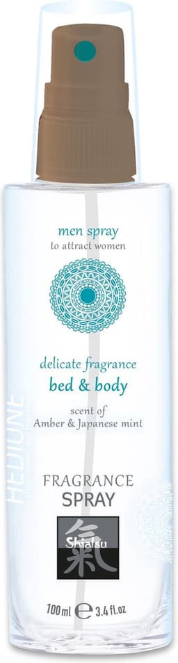 Shiatsu Feromonen Bed & Body Spray Voor Mannen - Amber & Japanse Mint — thumbnail 1