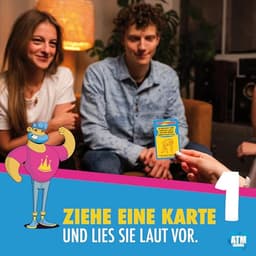 Familie Uitdaging - Gezelschapsspel met Grappige Vragen en Uitdagingen voor Kinderen en Volwassenen - Kaartspel vanaf 8 Jaar - Ideaal voor Vakantie en Reizen — thumbnail 4