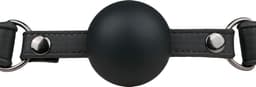 EasyToys - Ball Gag met Grote Siliconen Bal - BDSM - BDSM Toys - Sex Toys voor Vrouwen en Mannen - Balgag - Erotisch Spel - Zwart — thumbnail 4