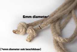 Shibari Touw set van 2 x 8 meter | 6mm dik | Synthetische hennep | Hempex / Spleitex | Hoogwaardig | Bondage — thumbnail 2