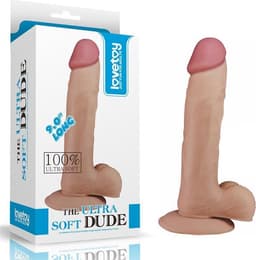 Lovetoy - The Ultra Soft Dude - Realistische Dildo - 23 cm x 4,1 cm — thumbnail 2